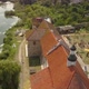 Aerial to Starokostiantyniv Castle Built at the Confluence of the Sluch and Ikopot Rivers Ukraine - VideoHive Item for Sale