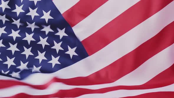 Waving American Flag Background