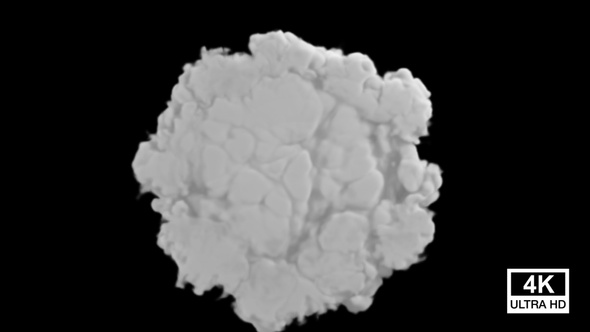 White Smoke Streaming And Spreading Concentrically Outwards And Hits Cameras Lense V2 alt