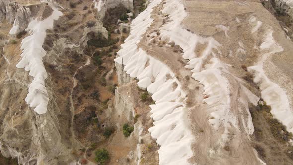 Cappadocia Landscape Aerial View. Turkey. Goreme National Park