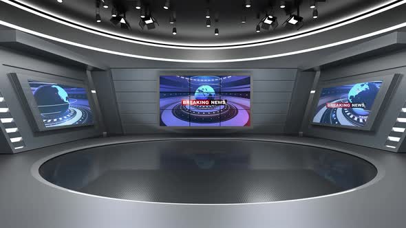 Virtual News Studio Set N044