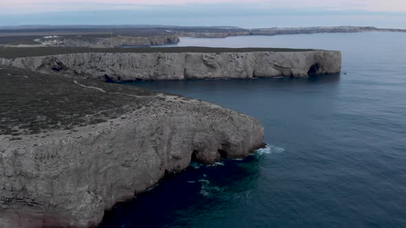 Rocky Cliffs Overlooking the Ocean