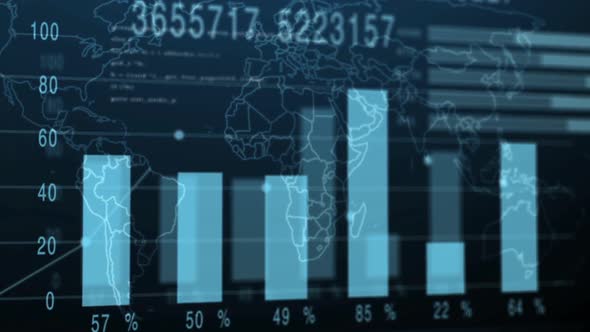 Financial Indicators and Diagrams on a Digital Background alt