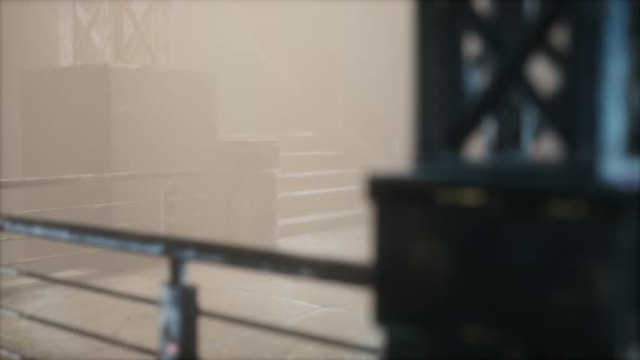 Rainy Night with Fog at Old Town Street alt