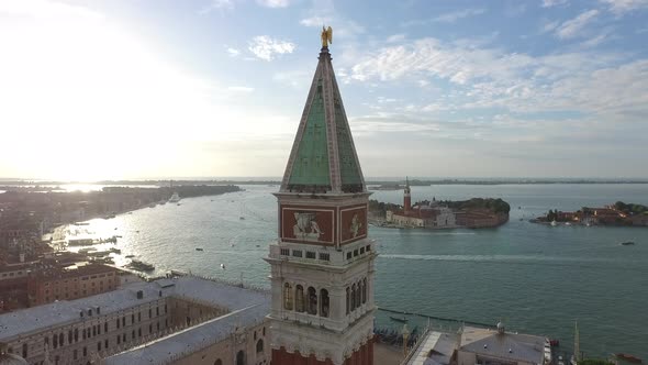 Aerial view of St Mark's Clocktower 