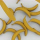 3D Animation of Falling Bananas on a White Background - VideoHive Item for Sale