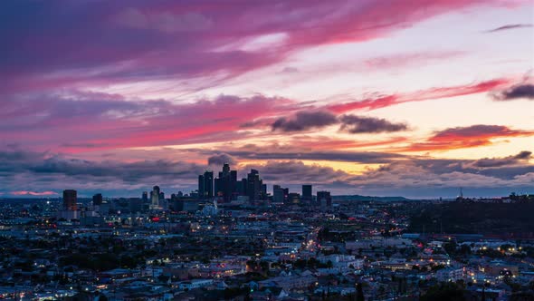 Downtown Los Angeles Sunset