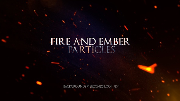 Fire And Ember Particles Background Loop 7in1 alt