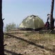 Tent on the edge of a cliff - VideoHive Item for Sale