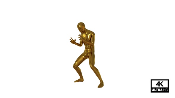 Modern Twerk Dancing Character Animation Golden V2