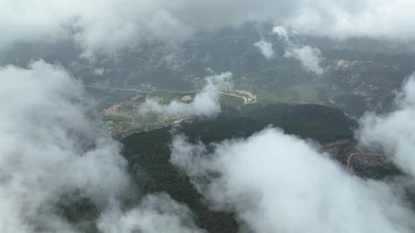 Background Clouds Texture aerial view 4 K