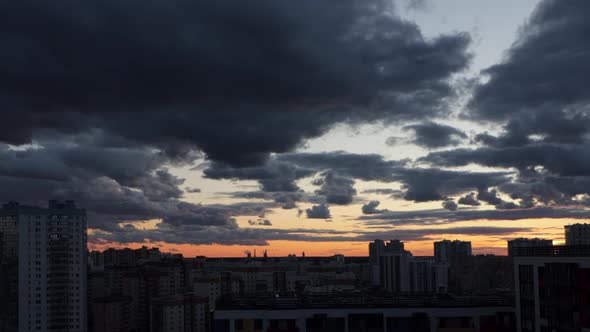 Timelapse Sunset in the City