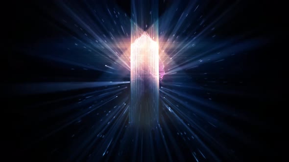 Triangle Space Spin Motion Loop Background