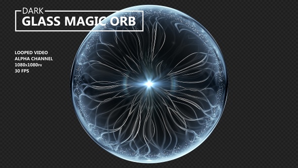 Dark Glass Magic Orb