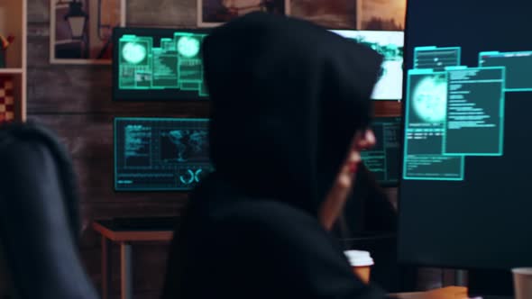 Zoom in Shot Organized Cyber Criminals