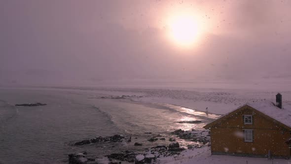 Sea Surf, Snowfall, Sun and Lonely Man