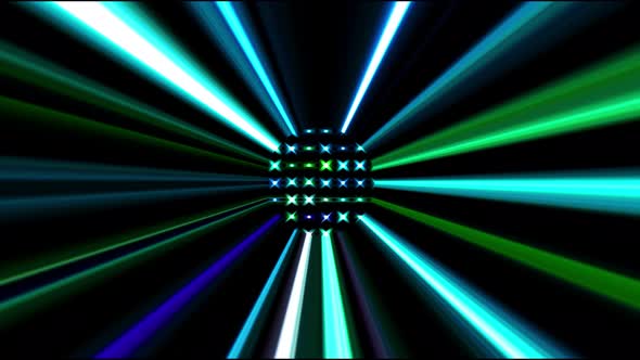 shining brightly the lines set the motion of the colorful waves, on a black background alt