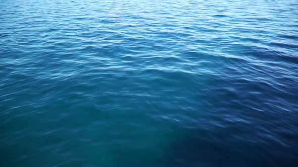 The South Pacific ocean in French Polynesia.