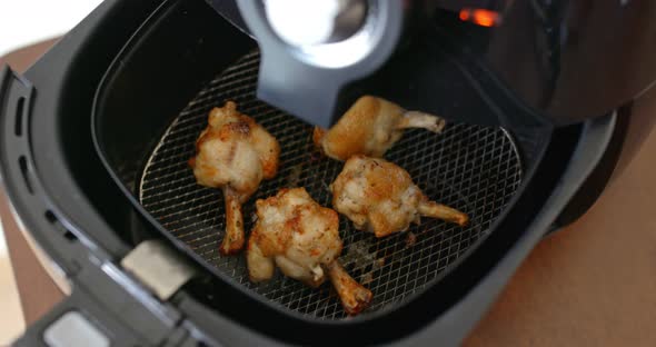 Air fryer homemade crispy chicken drumstick 