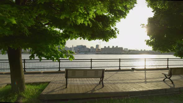 Waterfront Promenade in Montreal