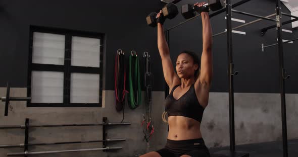 Cross training at a gym