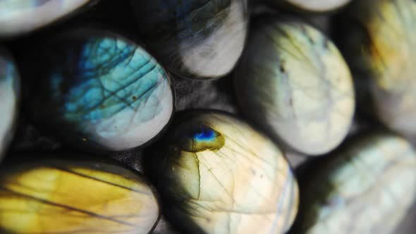 Beautiful Multicolored Labradorite Stone Rotate