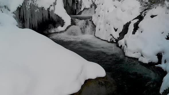 moving back from waterfall