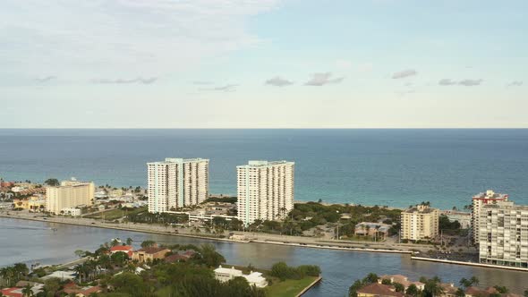 Aerial Hollywood Fl Usa 4k