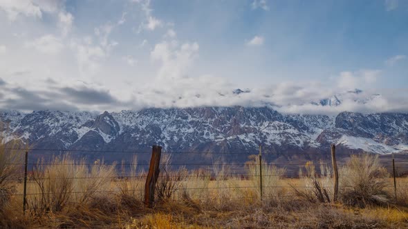 Time Lapse of the Clouds Above the Sierra Nevada Mountains