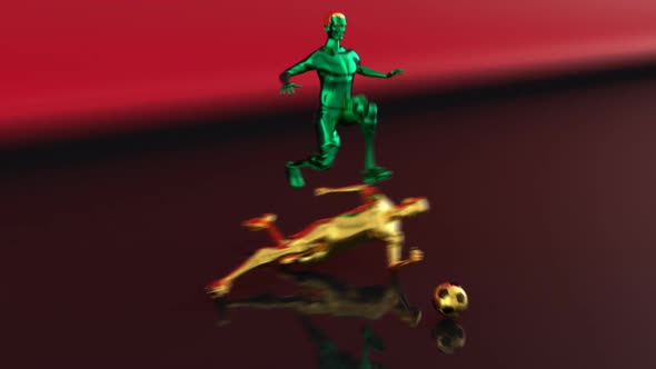 3D motion design of a football game