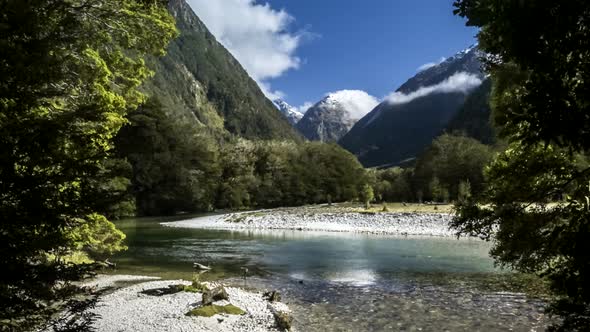 Milford Track New Zealand timelapse