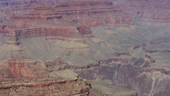 The red rocks of the canyon