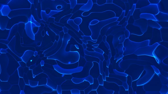 Blue Neon Liquid Animated Background