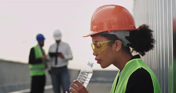 Charismatic Young Woman Engineer African Ethnic