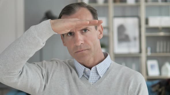 Middle Aged Man Searching New Opportunity