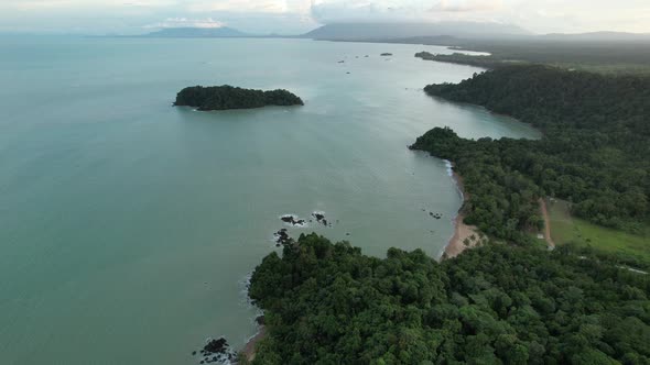 The Beaches at the most southern part of Borneo Island