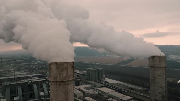 Puffs of Dark Smoke Dirty Clouds of Poisonous Vapors are Thrown Out of the Pipes