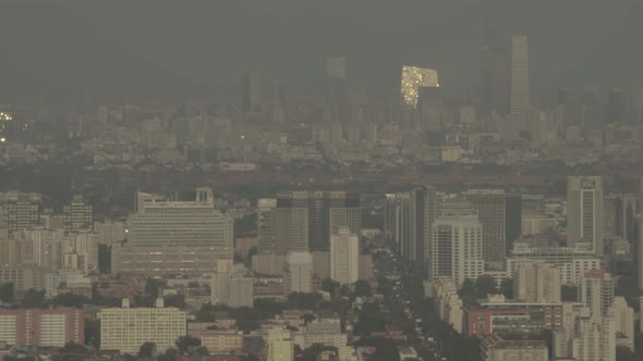 View of the City From a Height. Landscape. Beijing. China. Asia