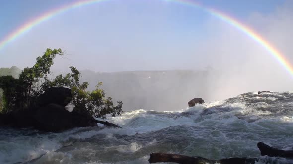 Victoria Falls Rainbow Slow Motion