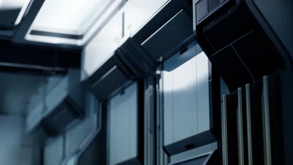 Sci-fi Tunnel or Spaceship Corridor alt