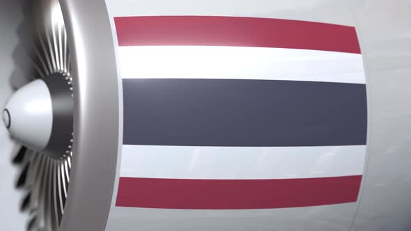 Aircraft Engine with Flag of Thailand alt