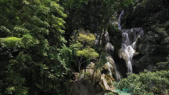 Kuang Si Waterfalls In Luang Probang, Laos