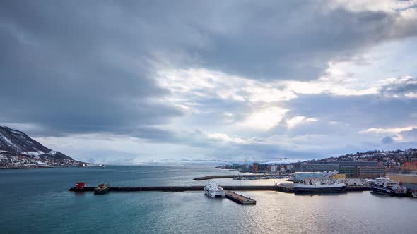 Pier and city