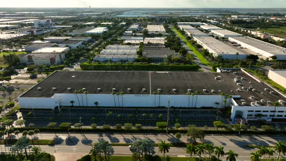 Aerial Video Perry Ellis Building Doral Miami Fl