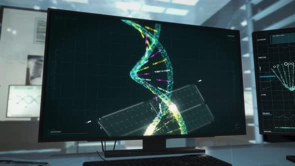 Software for 3D Modeling And Visualization Of DNA In Genetic Spiral Experiment. alt
