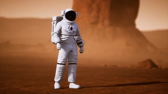 Astronaut on Mars Surface alt