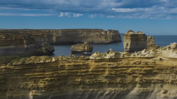 Timelapse of Great Ocean Road coast