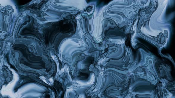 White Swirling Oil Liquid Animation Background