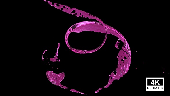 Twisted Pink Color Water Splash V5 alt