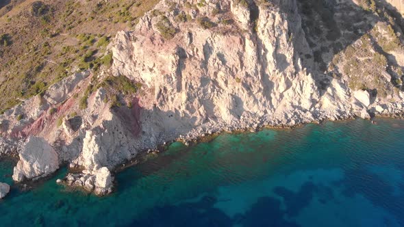 Beautiful Aegean Sea Near the Ruins of the Greek Sity Knidos Turkey